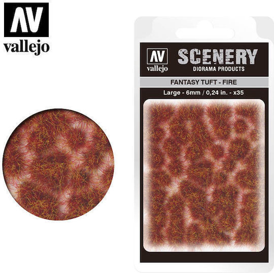 Acrylicos Vallejo Υλικό Μακέτας Large Scenery - Fantasy Tuft – Fire 35τμχ