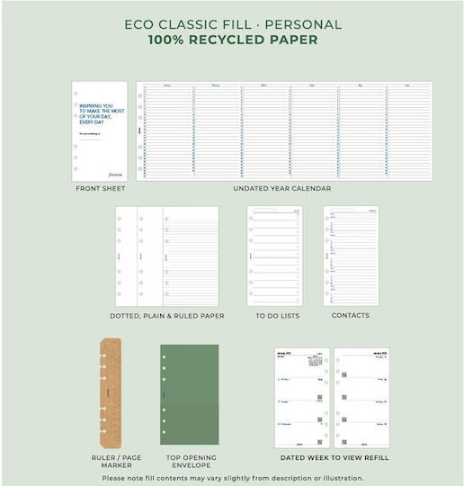 Filofax Personal Σημειωματάριο Καφέ
