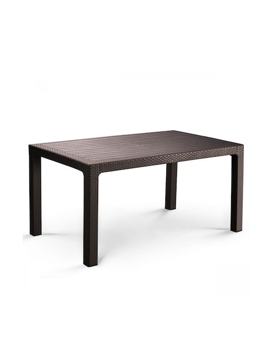 Set Sala De Mese Pentru Exterior 5 Piese Maro