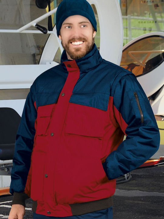 Valento Scoot Arbeitsjacke mit abnehmbarer Fütterung Marineblau