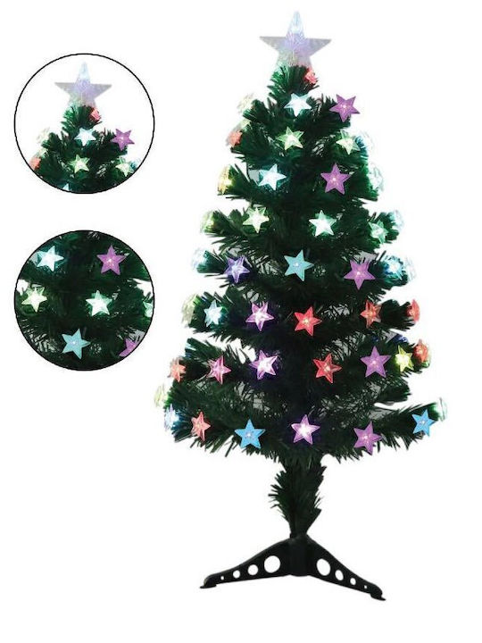 Christmas Tree Decorated 120cm with Fiber Optic Lighting