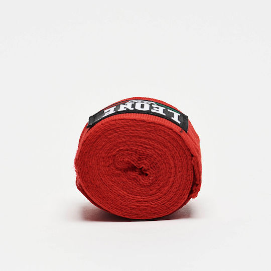 Leone Bendage AB705 Martial Arts Hand Wraps 4.5m Red