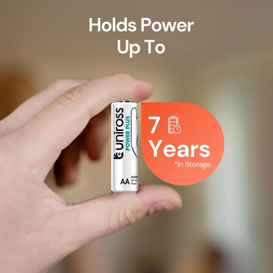 Uniross Power Plus Αλκαλικές Μπαταρίες AAA 1.5V 40τμχ