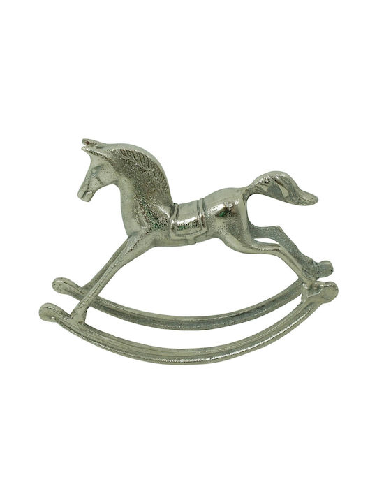 Decorativ Cal din Metal 21cm 1buc