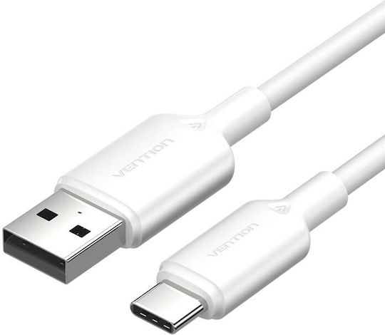 Vention USB Typ-C Kabel USB 2.0 männlich - USB-A 60W Weiß 1m CTQWF