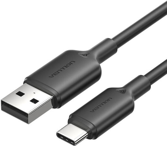 Vention USB 2.0 Cable USB-C male - USB-A 60W Μαύρο 2m CTQBH