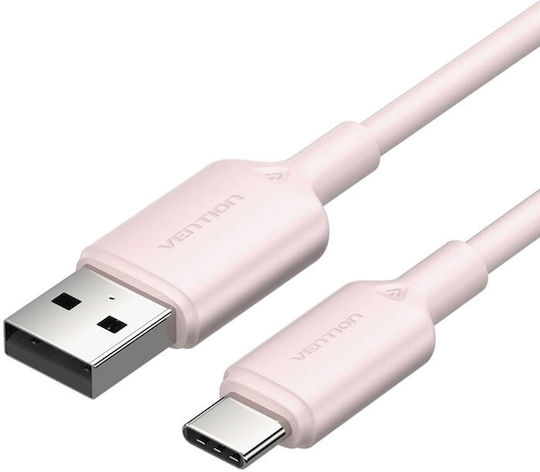Vention Cablu USB 2.0 USB-C Masculin - USB-A 60W Roz 2m CTQPH