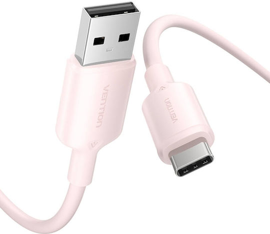 Vention Cablu USB 2.0 USB-C Masculin - USB-A 60W Roz 2m CTQPH