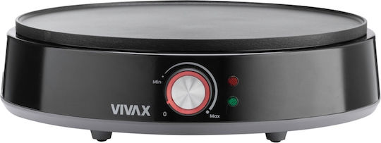 Aparat de făcut clătite Vivax Pm-1200 Tb 1200 W Încălzire rapidă Termostat Diametru 30 cm Negru