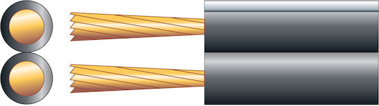 Mercury Cu Cca Speaker Cable 2.5mm Black 100m 801.699uk