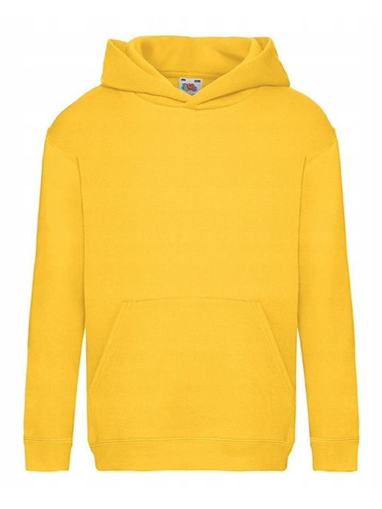 Fruit of the Loom Παιδικό Φούτερ με Κουκούλα και Τσέπες Sunflower