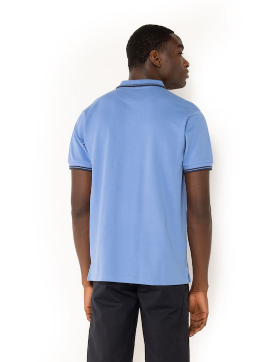 Polo Short Sleeve Blouse Sky Blue