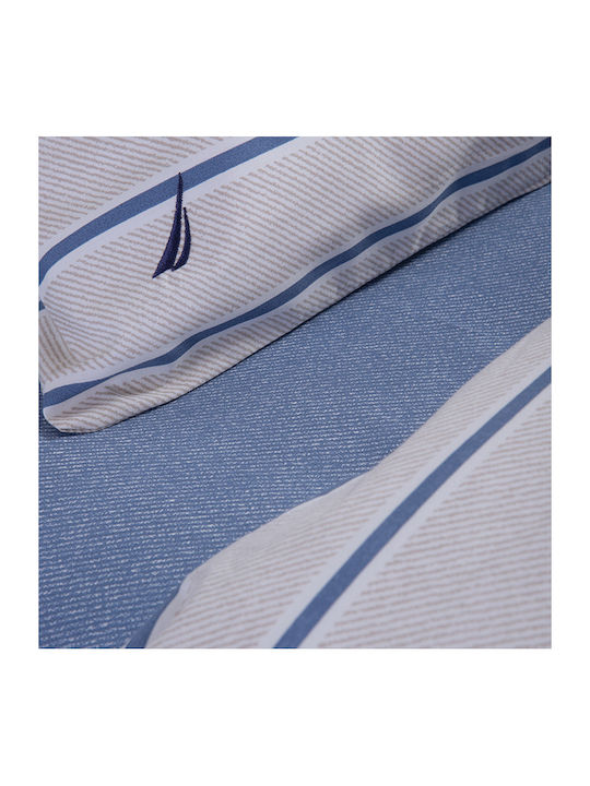 Nef-Nef Homeware Sheet Sets Queen 240x270cm. Nautica Ocean Denim 4pcs