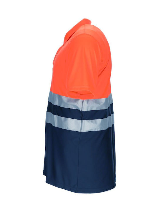Hi-vis Κοντομάνικο Polo Shirt Build Valento Povabuiag Fluo Yellow-charcoal Grey