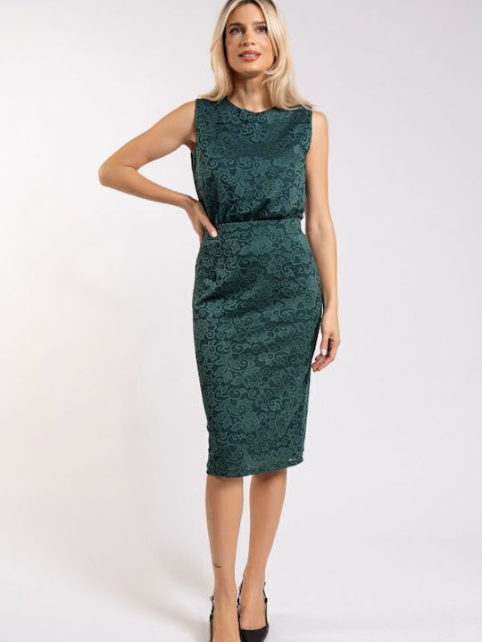 Damen Bluse Ärmellos Green