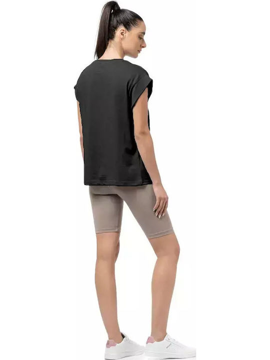 Damen Bluse Baumwolle Schwarz