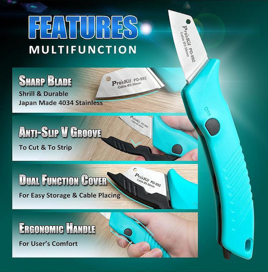 Proskit Knife Electricians Pd-992