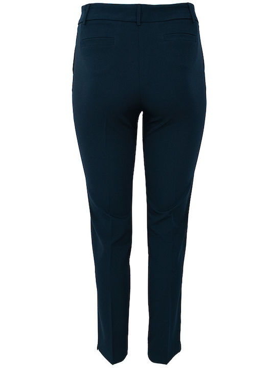 Damen Chino Hose in Schlanker Passform Dark Blue