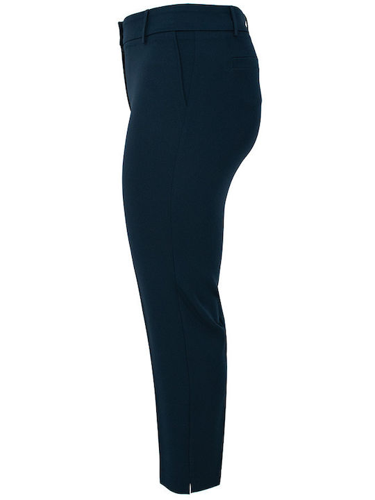 Damen Chino Hose in Schlanker Passform Dark Blue