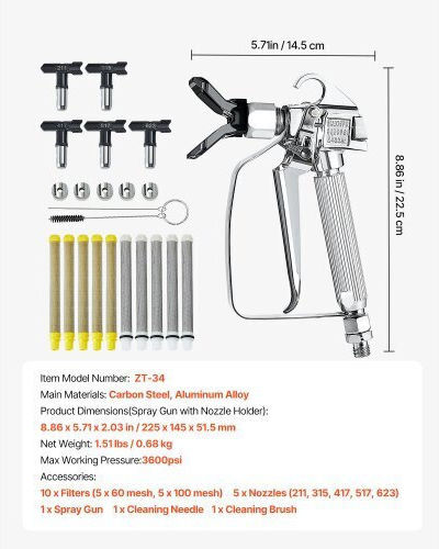 Vevor Airless Air Spray Paint Gun Floating Tumbler