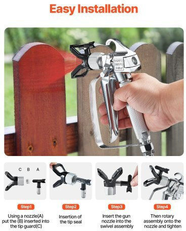 Vevor Airless Air Spray Paint Gun Floating Tumbler