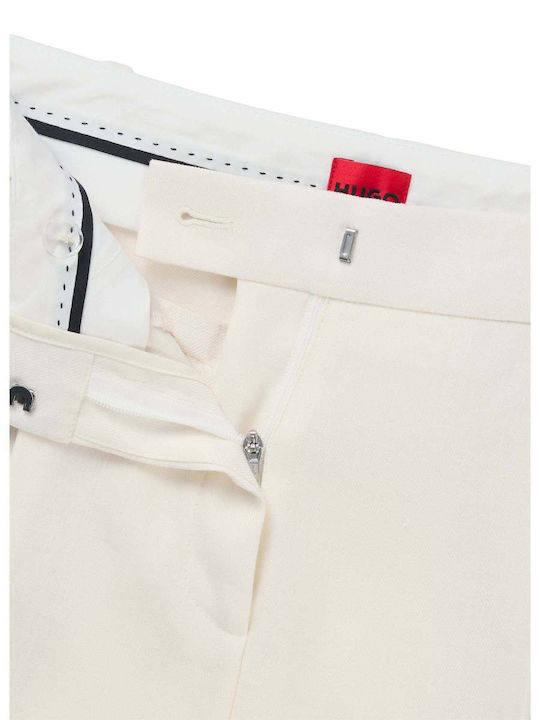 Halati Women's Fabric Trousers Ecru
