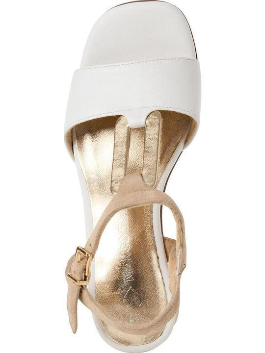 Leder Sandalen Weiß