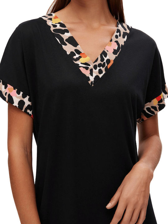Minerva Summer Women's Nightdress Black