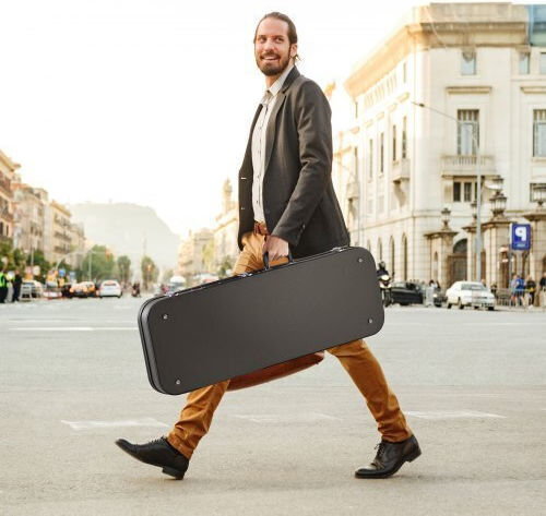 Vevor Waterproof Suitcase Electric Guitar Padded Black