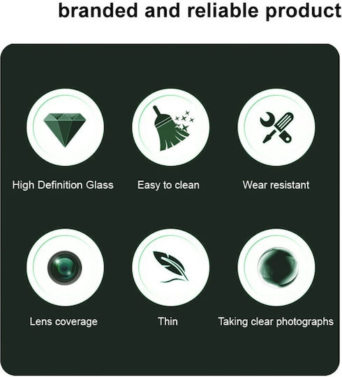 Camera Protection Tempered Glass Black for the Xiaomi 15 Ultra 5G