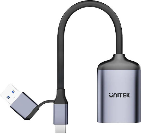 Четец Unitek Unitek Четец На Карти Памет Sd4.0 Micro Sd4.0 2в1
