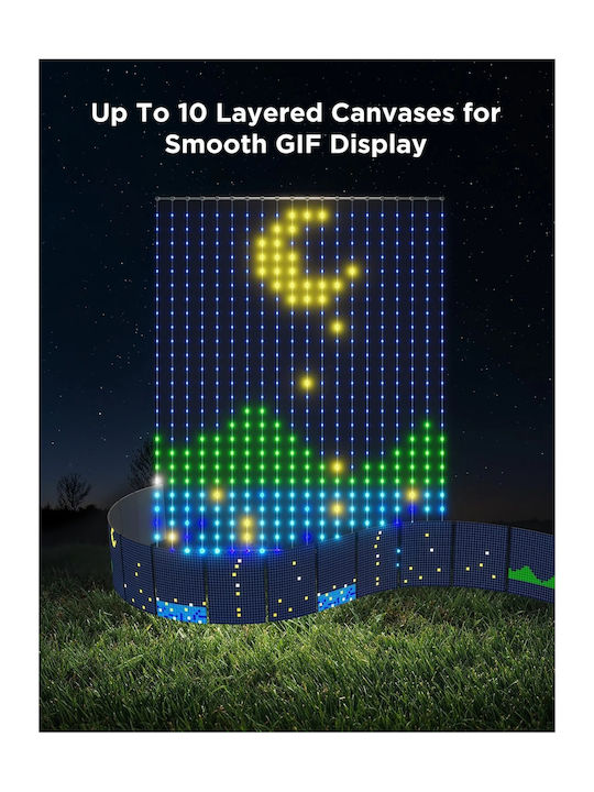 Lights LED 2m. x 150cm Multicolor type Curtain 1pcs