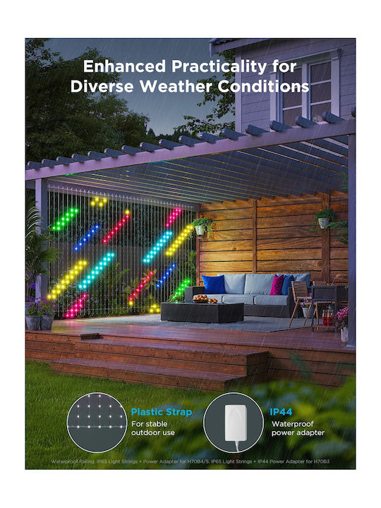 Lights LED 2m. x 150cm Multicolor type Curtain 1pcs