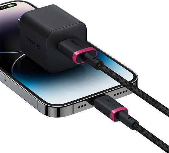 Baseus Dura Плетена USB-A към Lightning кабел 20W Черен 1м (P10377801U01-01)
