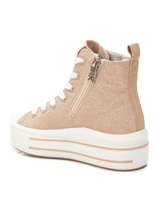 Kinder Sneakers Hoch Beige
