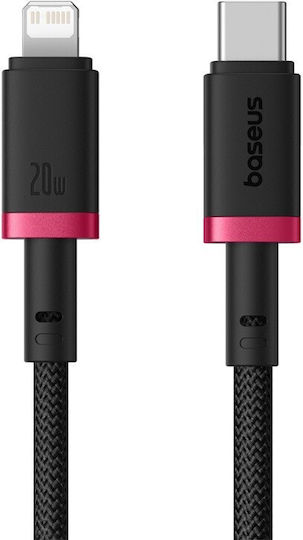 Baseus Dura Braided la Cablu Lightning 20W Negru 2m (P10377800U01-03)