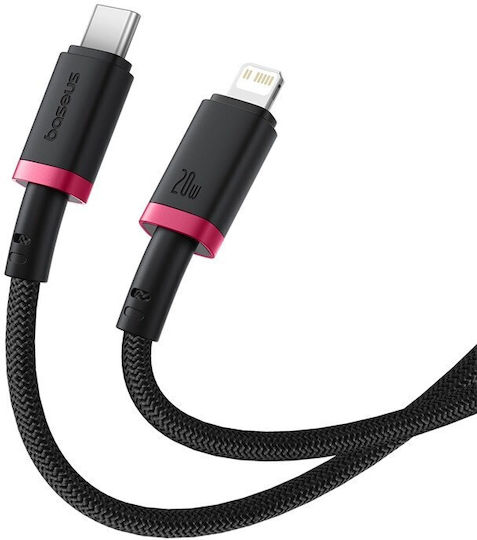 Baseus Dura Braided la Cablu Lightning 20W Negru 2m (P10377800U01-03)
