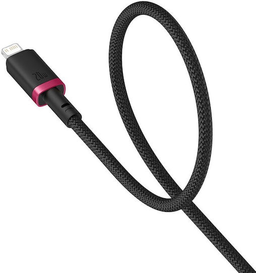 Baseus Dura Braided USB-C to Lightning Cable 20W Μαύρο 1m (P10377800U01-01)