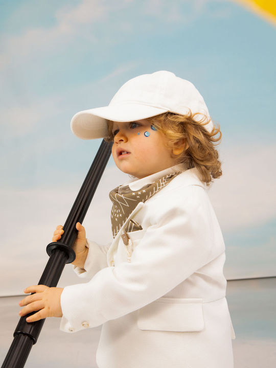 Baptism Suit for Boy Miltos Beige-Ecru 1743 Bambolino Bmb-1743
