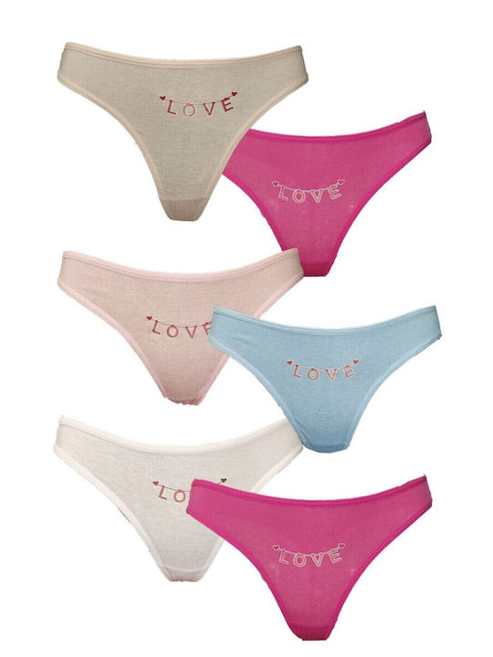Γυναικεία String MultiPack Πολύχρωμο