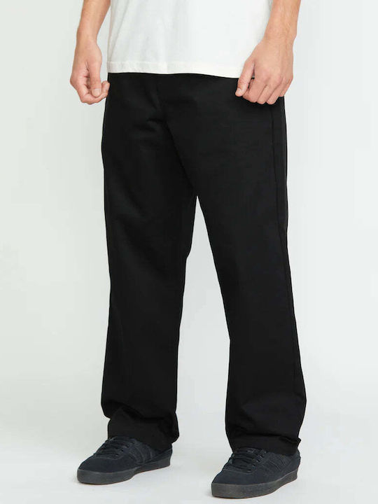 Frickin Skate Παντελόνι Chino σε Relaxed Εφαρμογή Black