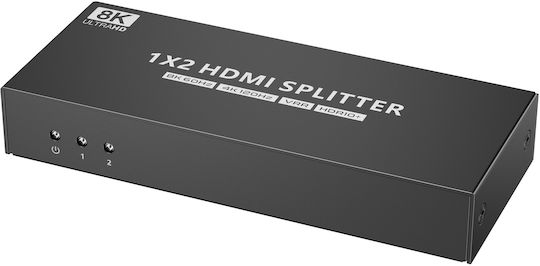 Lenkeng Hdmi Splitter 2.1 8k60hz/4k120hz 1x2 Lkv862