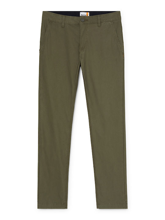 Παντελόνι Chino σε Slim Εφαρμογή Χακί