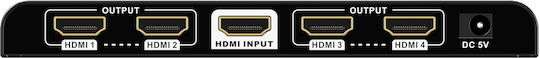 Lenkeng HDMI Сплитер 2.0 4k60hz Скейлър 1x4 Lkv314hdr-v3.0