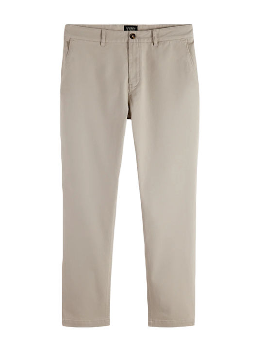 Drift Trousers Chino Elastic in Regular Fit Beige