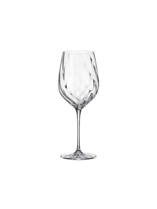 Crystal Bohemia Set of Glasses for White and Red Wine made of Crystal Stemmed 480ml 24pcs