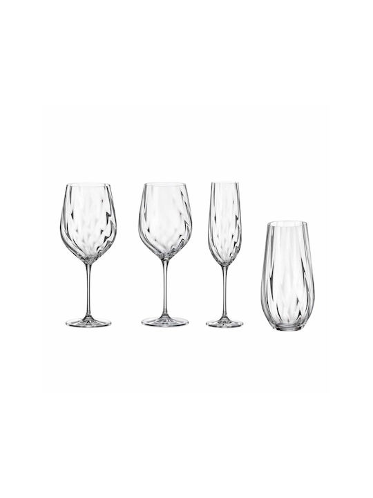 Crystal Bohemia Set of Glasses for White and Red Wine made of Crystal Stemmed 480ml 24pcs