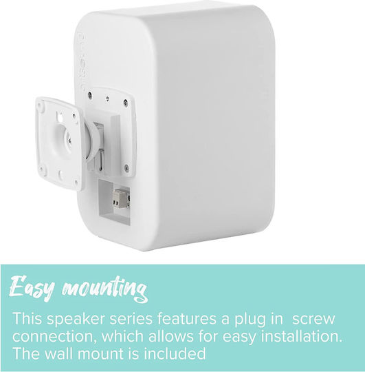 Artsound Uni40w 2-way Onwall Speakers 100w White Pair