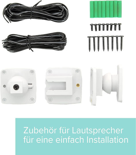 Artsound Uni40w 2-way Onwall Speakers 100w White Pair