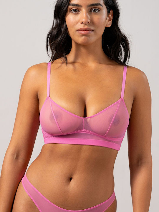 Balconette Candy Pink Σουτιέν με Ελαφριά Ενίσχυση χωρίς Μπανέλες